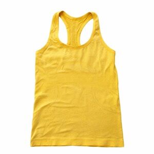 Lululemon Swifty-Style Yellow Racerback Top Size 6